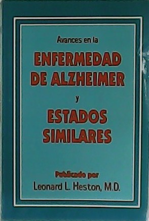 Seller image for Avances en la enfermedad de Alzheimer y estados similares. for sale by Librera y Editorial Renacimiento, S.A.