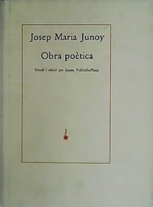 Seller image for Obra potica. Estudi i edici per Jaume VallcorbaPlana. for sale by Librera y Editorial Renacimiento, S.A.