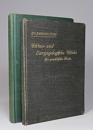 Seller image for Rhino- und Laryngologische Winke fr praktische rzte. [AND:] Hals-, Nasen- und Ohrenheilkunde. Sechste, verbesserte Auflage. [TWO BOOKS]. for sale by Librarium of The Hague
