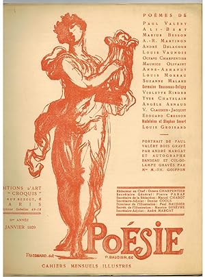 Poésie. Cahiers mensuels illustrés. Janvier 1929.