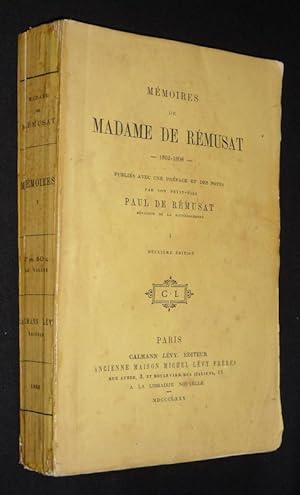Imagen del vendedor de Mmoires de Madame de Rmusat, 1802-1808 (Tome 1) a la venta por Abraxas-libris