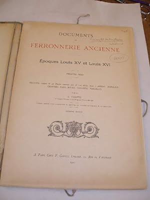 DOCUMENTS DE FERRONNERIE ANCIENNE , EPOQUES LOUIS XV ET LOUIS XVI , DEUXIEME SERIE