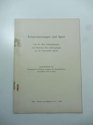 Bild des Verkufers fr Kopermessungen und Sport zum Verkauf von Coenobium Libreria antiquaria