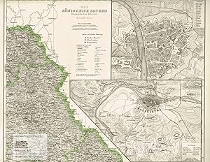 Das Königreich Bayern diesseits des Rheins. Nordösl. Blatt. Große Landkarte des Königreichs Bayer...