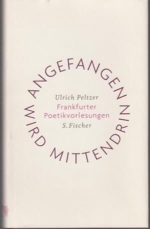Seller image for Angefangen wird mittendrin. Frankfurter Poetikvorlesungen for sale by Graphem. Kunst- und Buchantiquariat