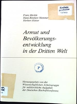 Seller image for Armut und Bevlkerungsentwicklung in der Dritten Welt for sale by books4less (Versandantiquariat Petra Gros GmbH & Co. KG)