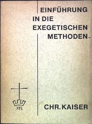 Immagine del venditore per Einfhrung in die exegetischen Methoden venduto da books4less (Versandantiquariat Petra Gros GmbH & Co. KG)