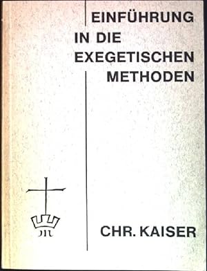 Seller image for Einfhrung in die exegetischen Methoden for sale by books4less (Versandantiquariat Petra Gros GmbH & Co. KG)