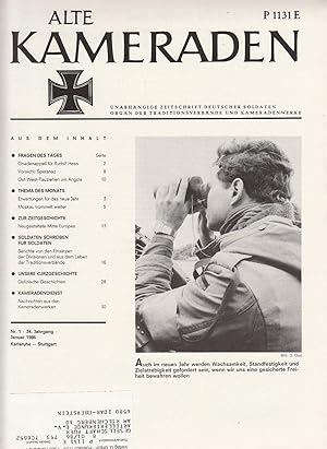 Bild des Verkufers fr Alte Kameraden. Unabhngige Zeitschrift Deutscher Soldaten. 34. Jhg., Heft 1-12, 1986 zum Verkauf von Antiquariat Jterbook, Inh. H. Schulze