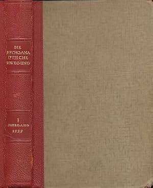 Bild des Verkufers fr Die psychoanalytische Bewegung, 1. Jahrgang 1929. zum Verkauf von Fundus-Online GbR Borkert Schwarz Zerfa