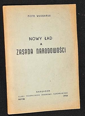 Bild des Verkufers fr Nowy lad a zasada narodowosci. Cz. 1. zum Verkauf von Librairie Lettres Slaves - Francis