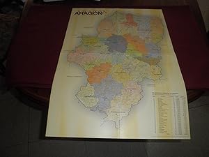 Mapa comarcal de la Comunidad Autonoma de Aragon