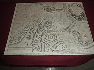 Plan of the battle of Saragosse,fought August 9,1710,between the troops of the Allies under Dient...