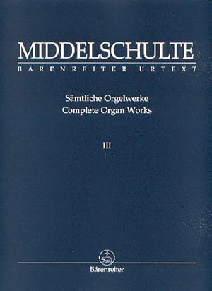 Immagine del venditore per Smtliche Orgelwerke III venduto da CONTINUO Noten-Buch-Versand