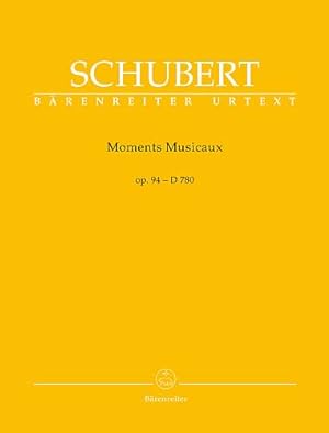 Immagine del venditore per Moments Musicaux op. 94 D 780 venduto da CONTINUO Noten-Buch-Versand