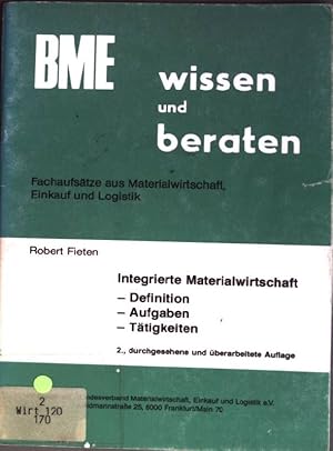 Imagen del vendedor de Integrierte Materialwirtschaft: Definition, Aufgabe, Ttigkeiten a la venta por books4less (Versandantiquariat Petra Gros GmbH & Co. KG)