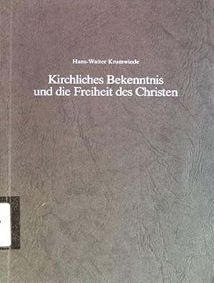 Bild des Verkufers fr Kirchliches Bekenntnis und die Freiheit des Christen Sonderdruck aus: Jahrbuch der Gesellschaft fr niederschsieche Kirchengeschichte 1980 zum Verkauf von books4less (Versandantiquariat Petra Gros GmbH & Co. KG)