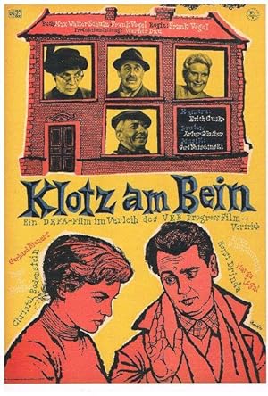 Klotz am Bein. Ein DEFA-Film im Verleih des VEB Progress Film-Vertrieb. Christel Bodenstein, Hors...