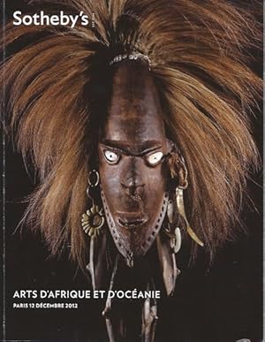 (Auction Catalogue) Christie's, December 11, 2012. ART AFRICAIN ET OCEANIEN