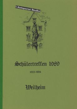 Bild des Verkufers fr Schlertreffen Weilheim 1923-1924. zum Verkauf von Antiquariat im Kloster