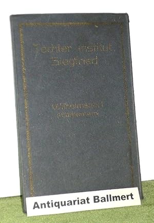 Bild des Verkufers fr Tchter-Institut Siegfried, Wilhelmsdorf (Wrttemberg). Leporello mit 12 schwarz-wei Postkarten. Original Kupfertiefdruck "Hella". Selten. zum Verkauf von Antiquariat Ballmert