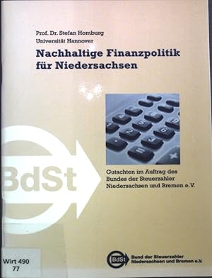 Bild des Verkufers fr Nachhaltige Finanzpolitik fr Niedersachsen; zum Verkauf von books4less (Versandantiquariat Petra Gros GmbH & Co. KG)