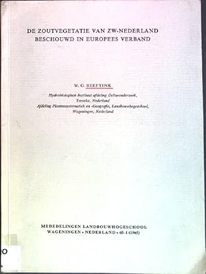 Imagen del vendedor de De Zoutvegetatie van Zw-Nederland Beschouwd in Europees Verband a la venta por books4less (Versandantiquariat Petra Gros GmbH & Co. KG)