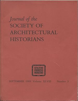 Bild des Verkufers fr Journal of the Society of Architectural Historians: Volume XLVIII, No. 3, September 1989 zum Verkauf von Between the Covers-Rare Books, Inc. ABAA