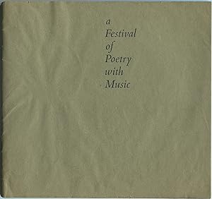 Seller image for A Festival of Poetry with Music for sale by Between the Covers-Rare Books, Inc. ABAA