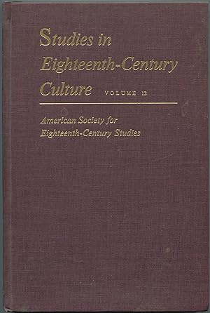 Seller image for Studies in Eighteenth-Century Culture: Volume 13 for sale by Between the Covers-Rare Books, Inc. ABAA