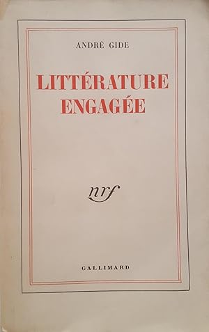 Littérature engagée.