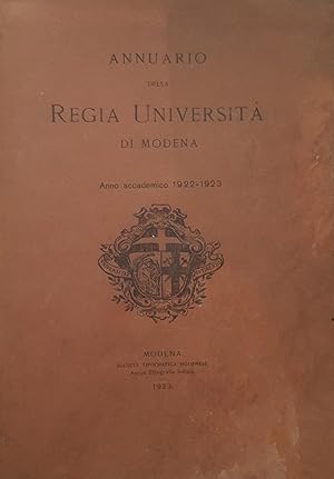 Annuario della Regia Università di Modena. Anno accademico 1922-1923.