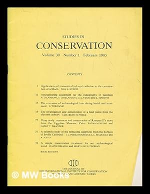 Imagen del vendedor de Studies in conservation : the journal of the International Institute for the Conservation of Historic and Artistic Works; Volume 30, Number 1, February 1985 a la venta por MW Books