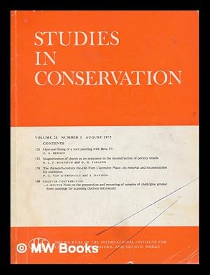 Imagen del vendedor de Studies in conservation : the journal of the International Institute for the Conservation of Historic and Artistic Works; Volume 20, Number 3, August 1975 a la venta por MW Books