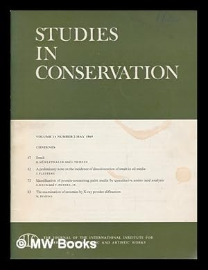 Imagen del vendedor de Studies in conservation : the journal of the International Institute for the Conservation of Historic and Artistic Works; Volume 14, Number 2, May 1969 a la venta por MW Books