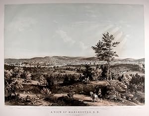 A View of Manchester N.H. Composed from Sketches taken near Rock Raymond by J. B. Bachelder, 1855