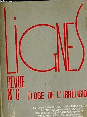 Image du vendeur pour Revue lignes n6 073193 mis en vente par JLG_livres anciens et modernes