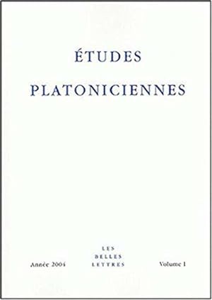Seller image for tudes platoniciennes I for sale by JLG_livres anciens et modernes