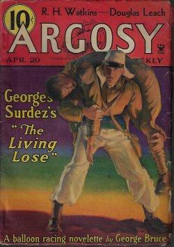 Imagen del vendedor de ARGOSY Weekly: April, Apr. 20, 1935 a la venta por Books from the Crypt