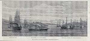 Bild des Verk�ufers f�r The british Squadron entering Trondhjem harbour. / Trondheim / Norwegen / Norway zum Verkauf von Antiquariat Steffen V�lkel GmbH