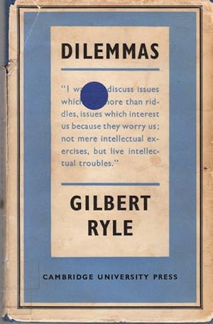 Immagine del venditore per Dilemmas: The Tarner Lectures 1953 venduto da Clausen Books, RMABA