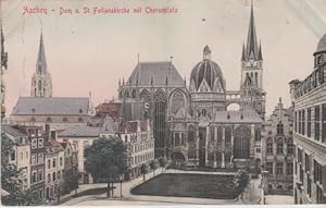 AK Aachen - Dom u. St. Foilanskirche mit Chorusplatz