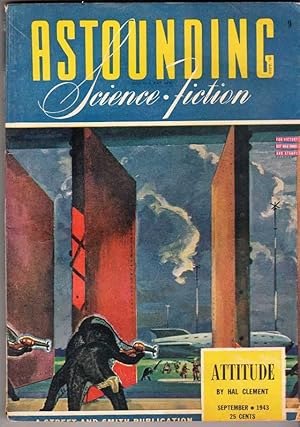 Bild des Verkufers fr Astounding Science Fiction. Vol. XXXII, No. 1. September 1943 zum Verkauf von Archer's Used and Rare Books, Inc.