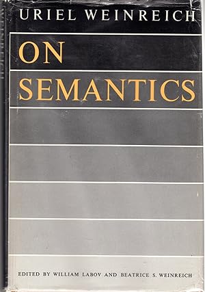 Imagen del vendedor de On Semantics a la venta por Dorley House Books, Inc.