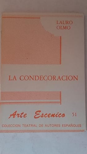 Immagine del venditore per La condecoracin. Obra en dos actos venduto da Librera Ofisierra