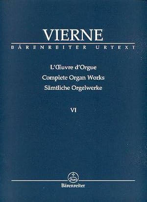 Immagine del venditore per Smtliche Orgelwerke, Band VI 6me Symphonie op. 59 venduto da CONTINUO Noten-Buch-Versand