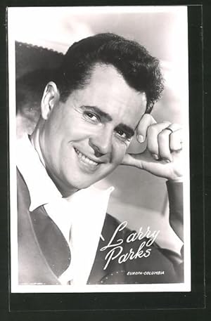 Bild des Verkufers fr Ansichtskarte Schauspieler Larry Parks blickt an der Kamera vorbei zum Verkauf von Bartko-Reher