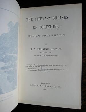 Seller image for The Literary Shrines of Yorkshire: the literary pilgrim in the Dales for sale by James Fergusson Books & Manuscripts