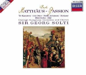 Bild des Verkufers fr Bach: Matthus-Passion (St. Matthew's Passion) / Sir Georg Solti zum Verkauf von Monroe Street Books