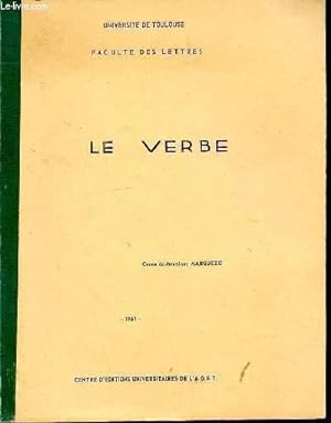 Seller image for LE VERBE for sale by Le-Livre